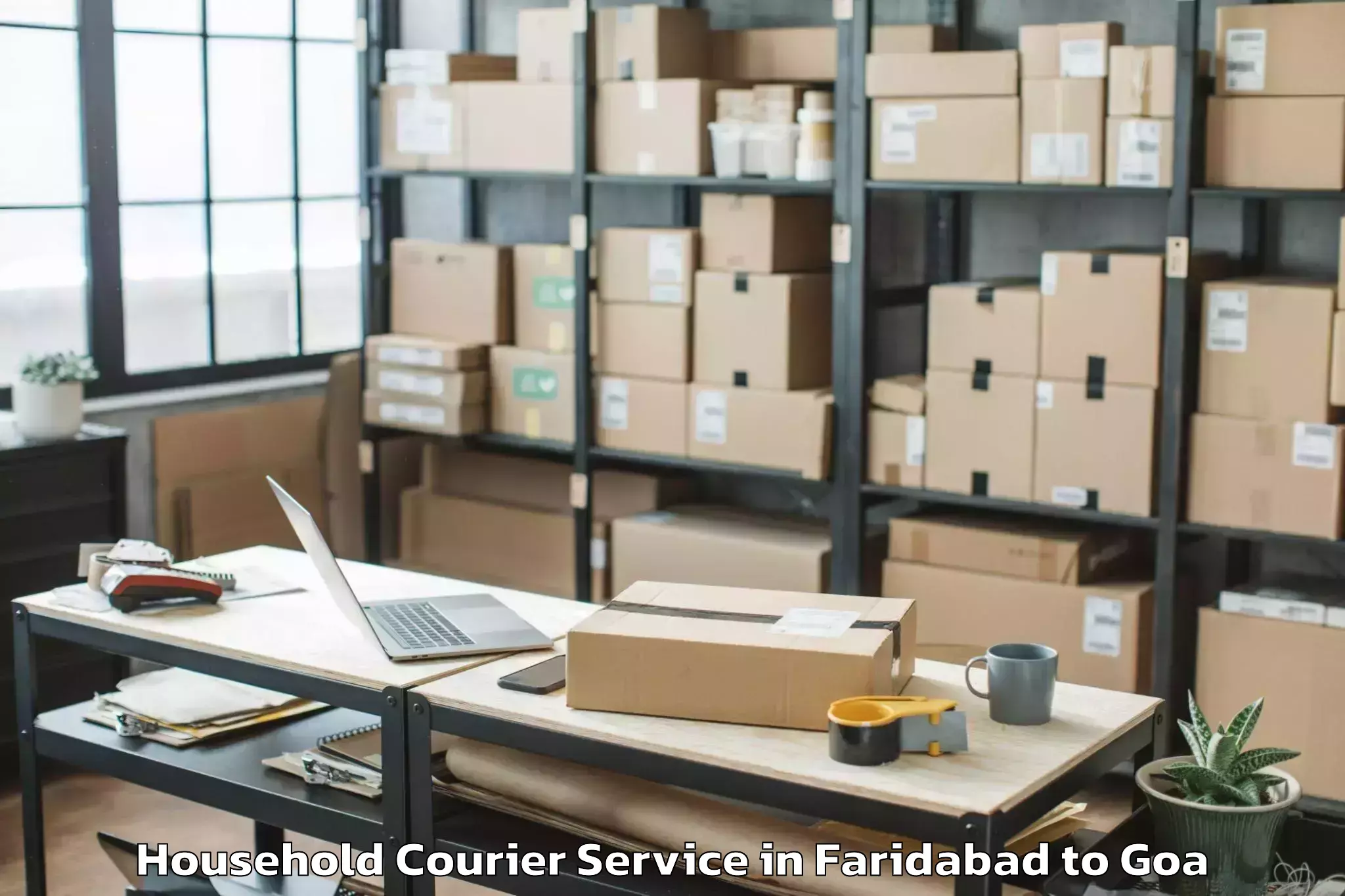 Affordable Faridabad to Candolim Household Courier